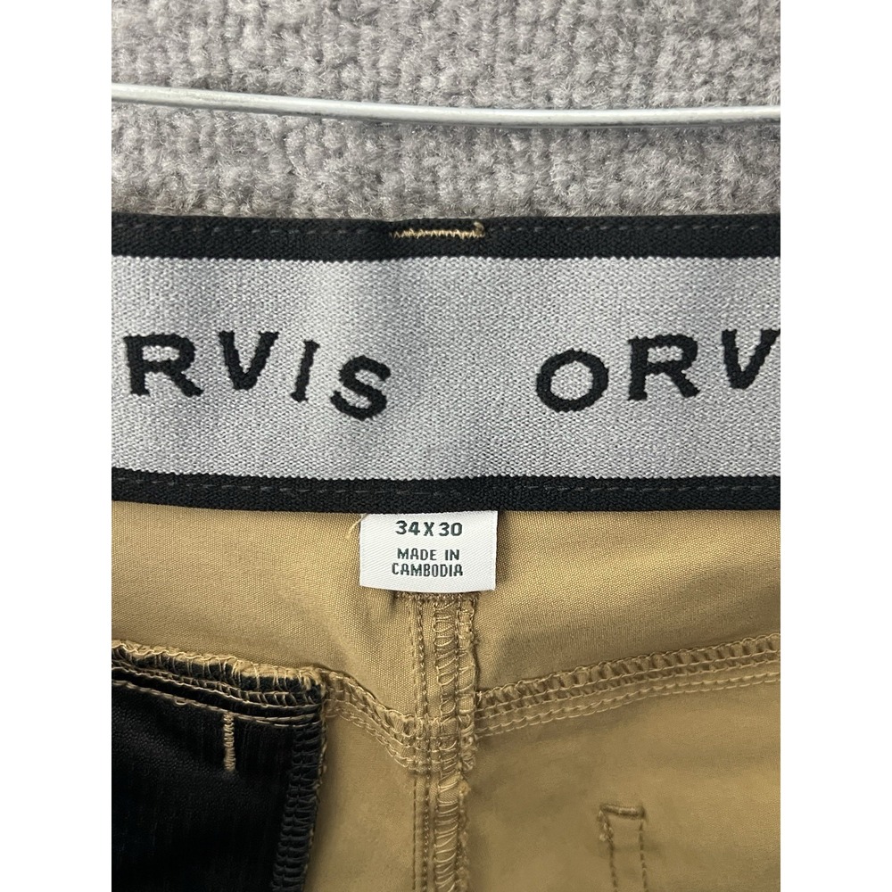 Orvis Tech Cargo Pants Mens Size 34x30 Nylon Stretch Pockets Water Repellent - Picture 3 of 12